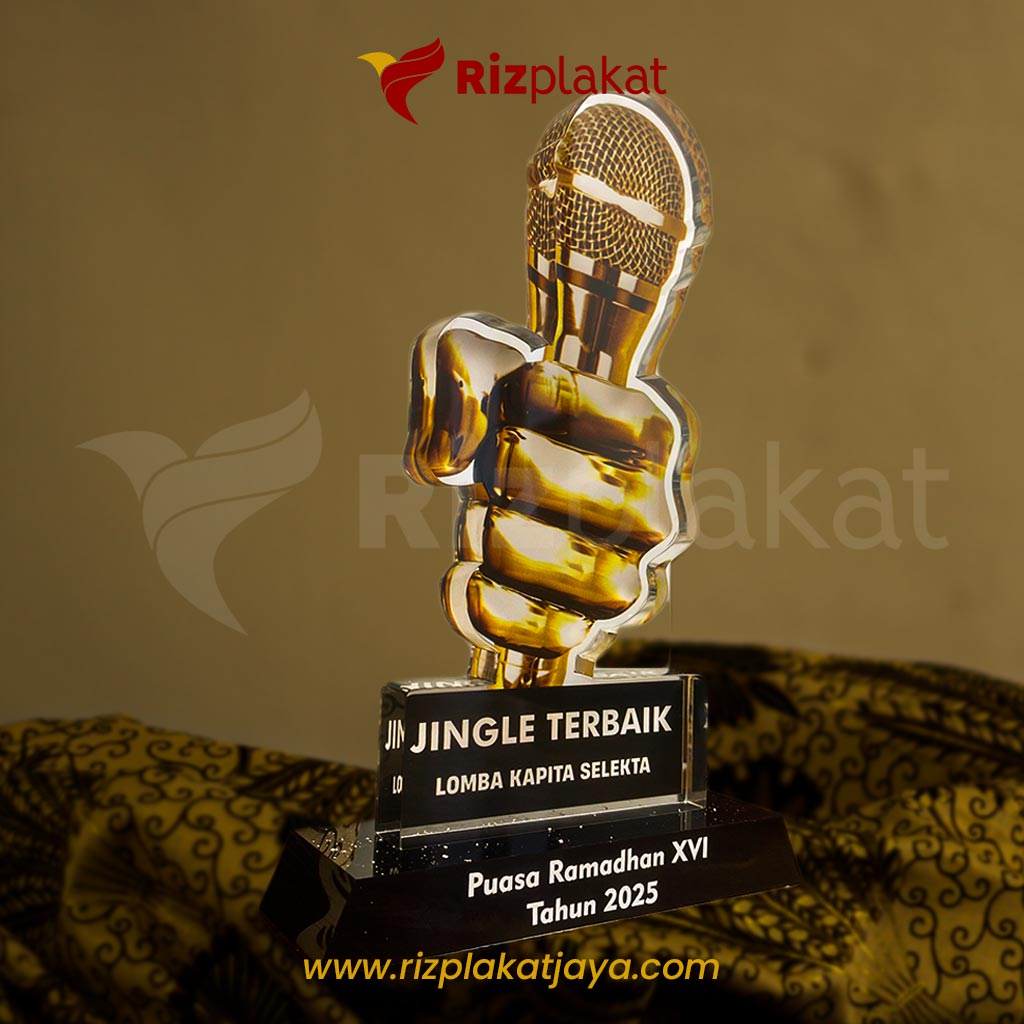 Plakat Akrilik Trophy Mikrofon