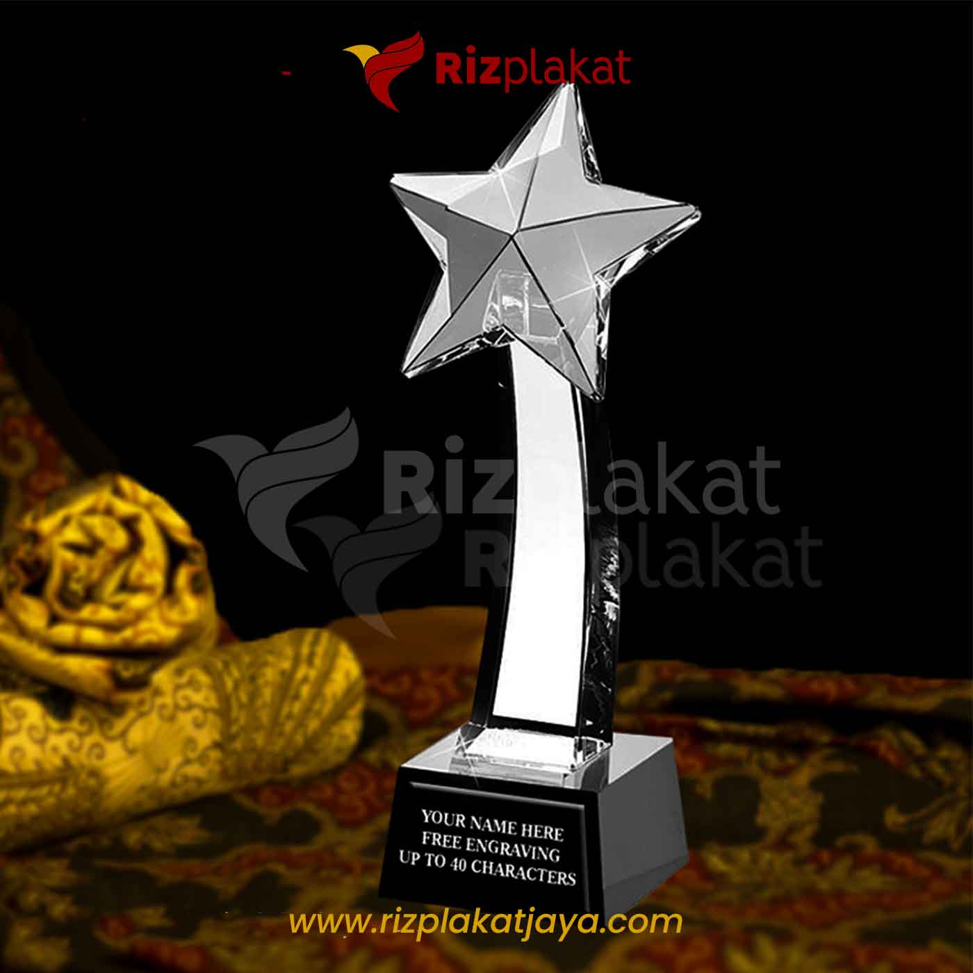 Plakat Kristal Bintang Tinggi