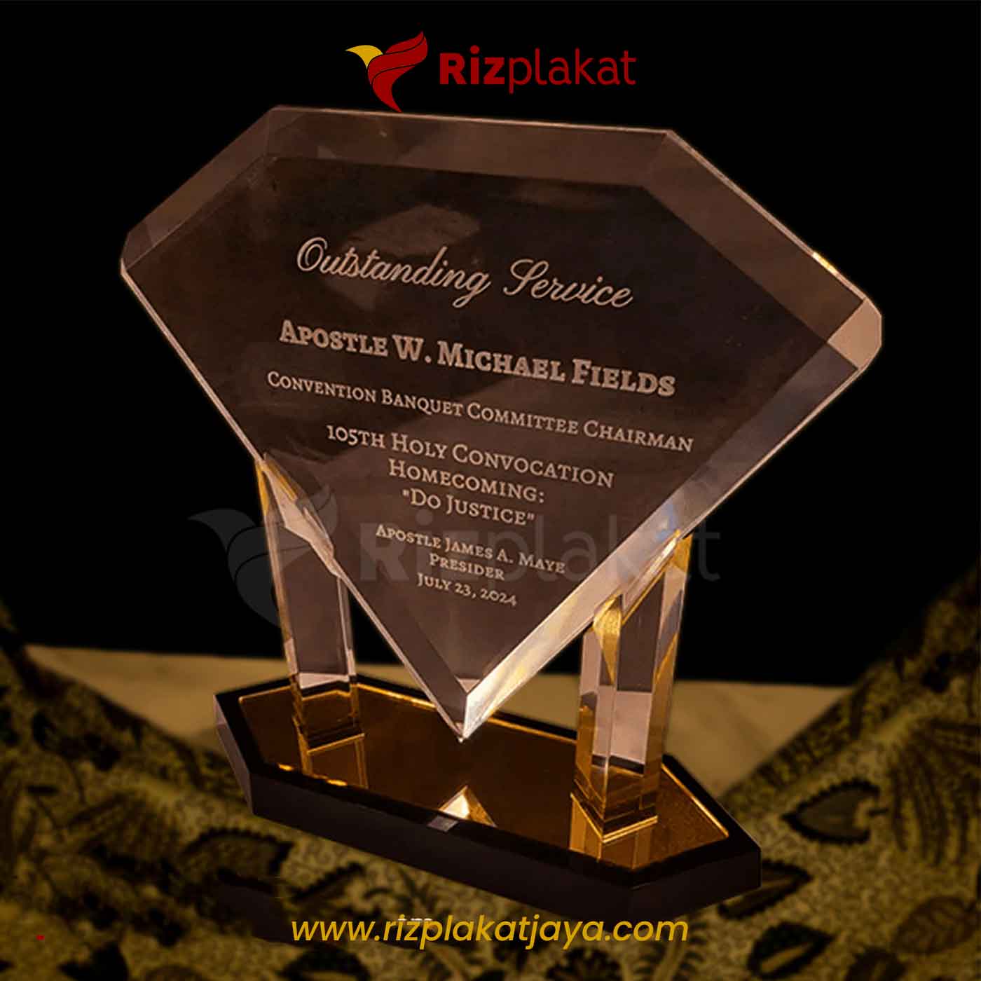 Plakat Kristal Diamond Elegan