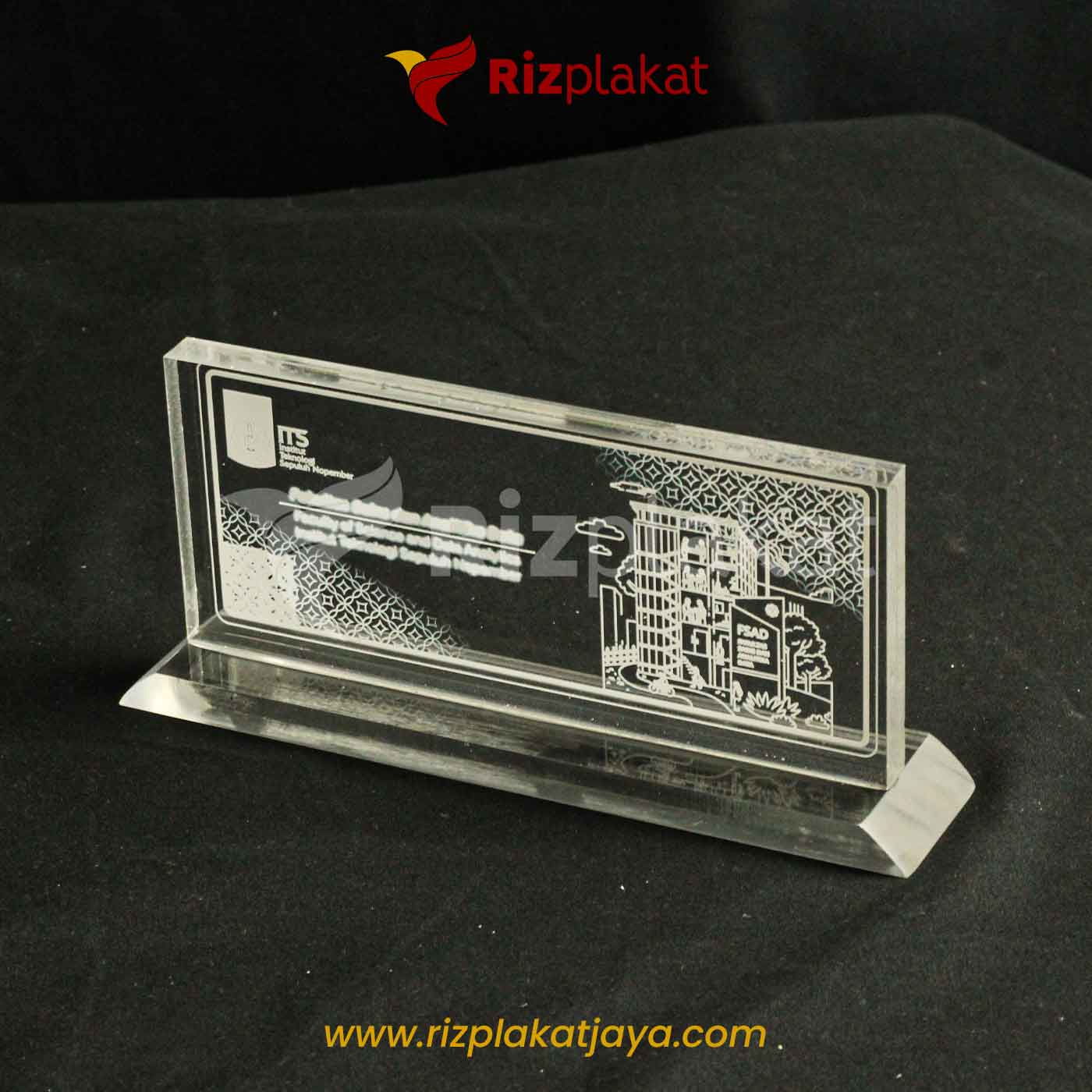 Plakat Akrilik Bening Horizontal Custom